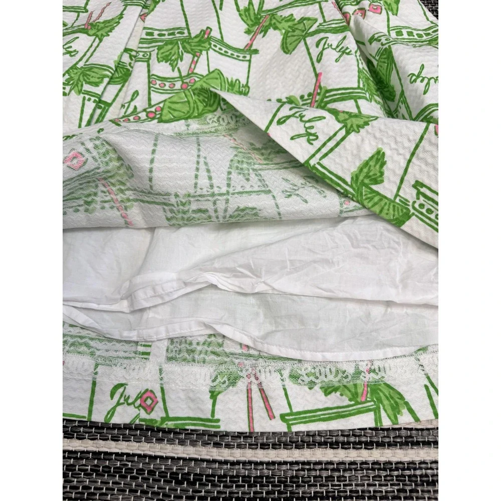 Lilly Pulitzer Dress Women's 4 Mint Julep Derby Strapless Bow Green Pink White - Picture 7 of 16